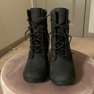 Black Timberland Tillston Boot, size 9. Bought for $110, worn once.